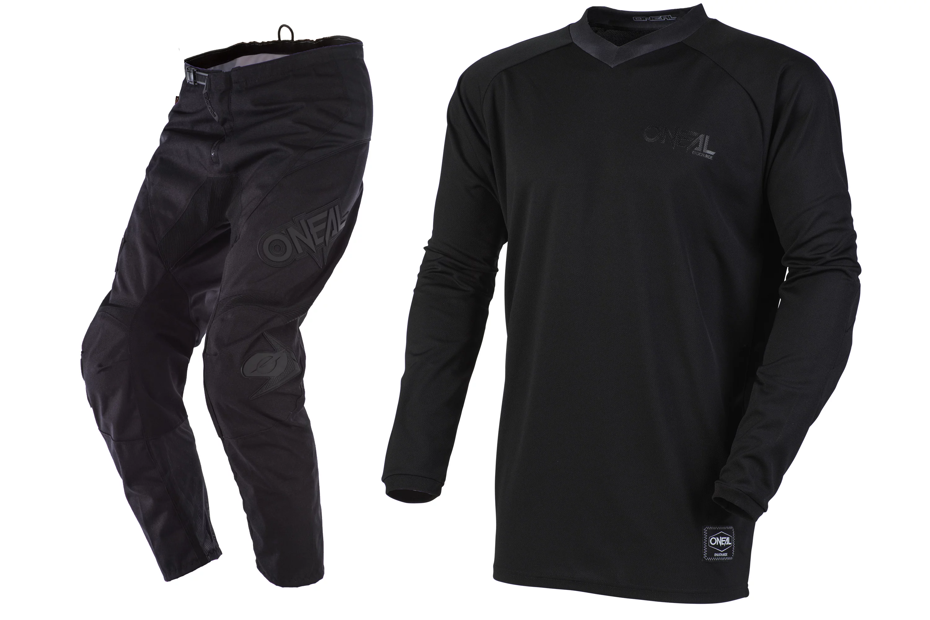 Oneal Element Classic Black Motocross Dirt bike Offroad MX Jersey Pants Combo Package Riding Gear Set Jersey