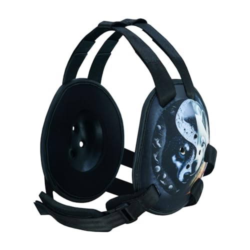 ROAR-INT BJJ Ear Guard New Easy to Adjust Design Wrestling Protective Headgear Wrestling Ear Guard MMA Jiu Jitsu (Tiger-Eagle)