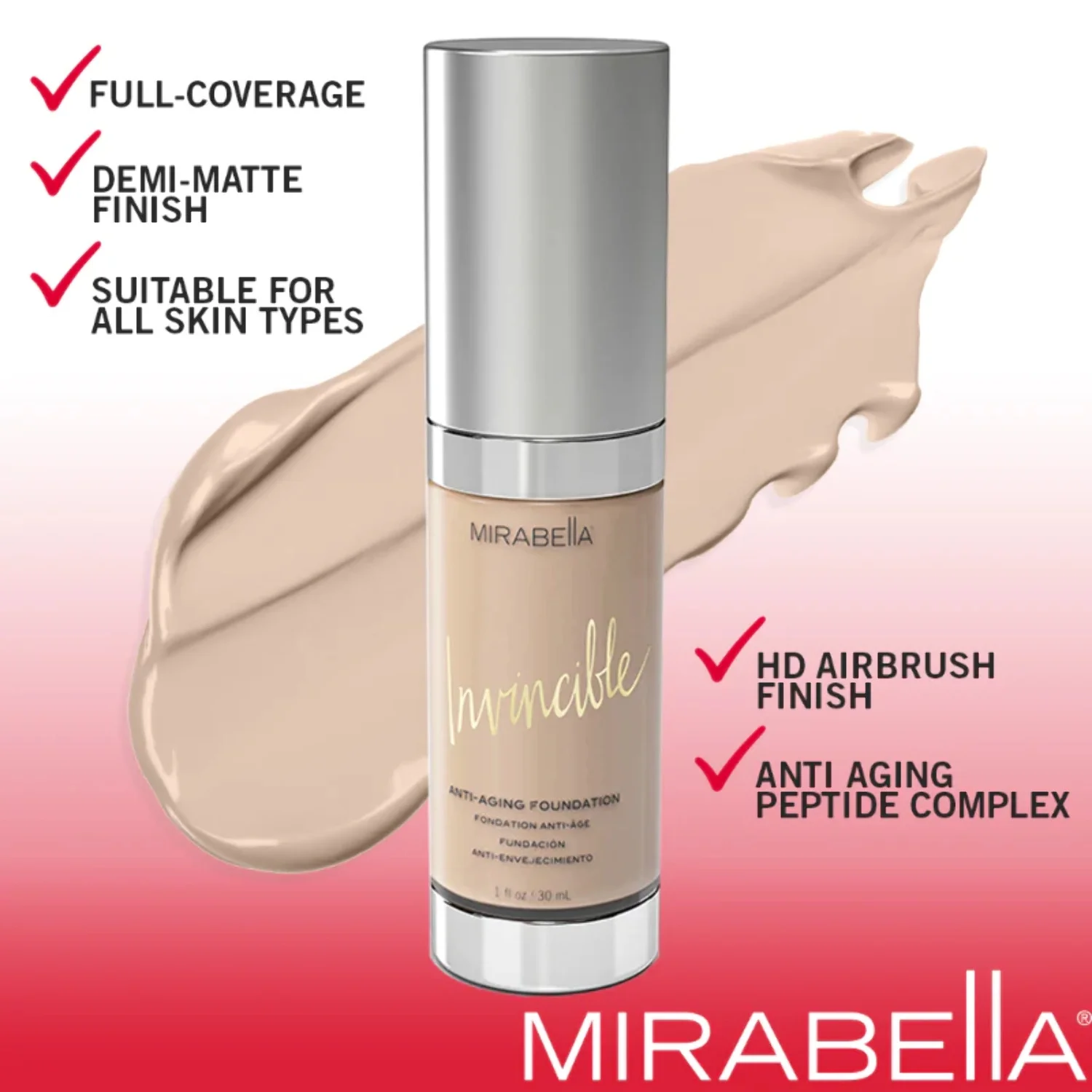 Invincible Anti-Aging HD Foundation
