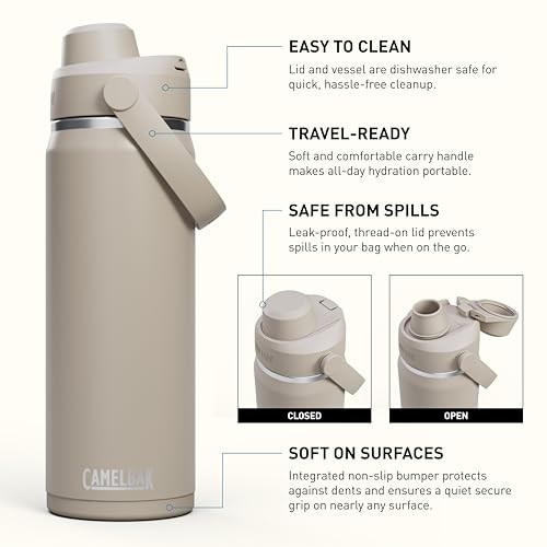 CamelBak Thrive Chug Insulated Stainless Steel Water Bottle Sky Blue, 32oz
