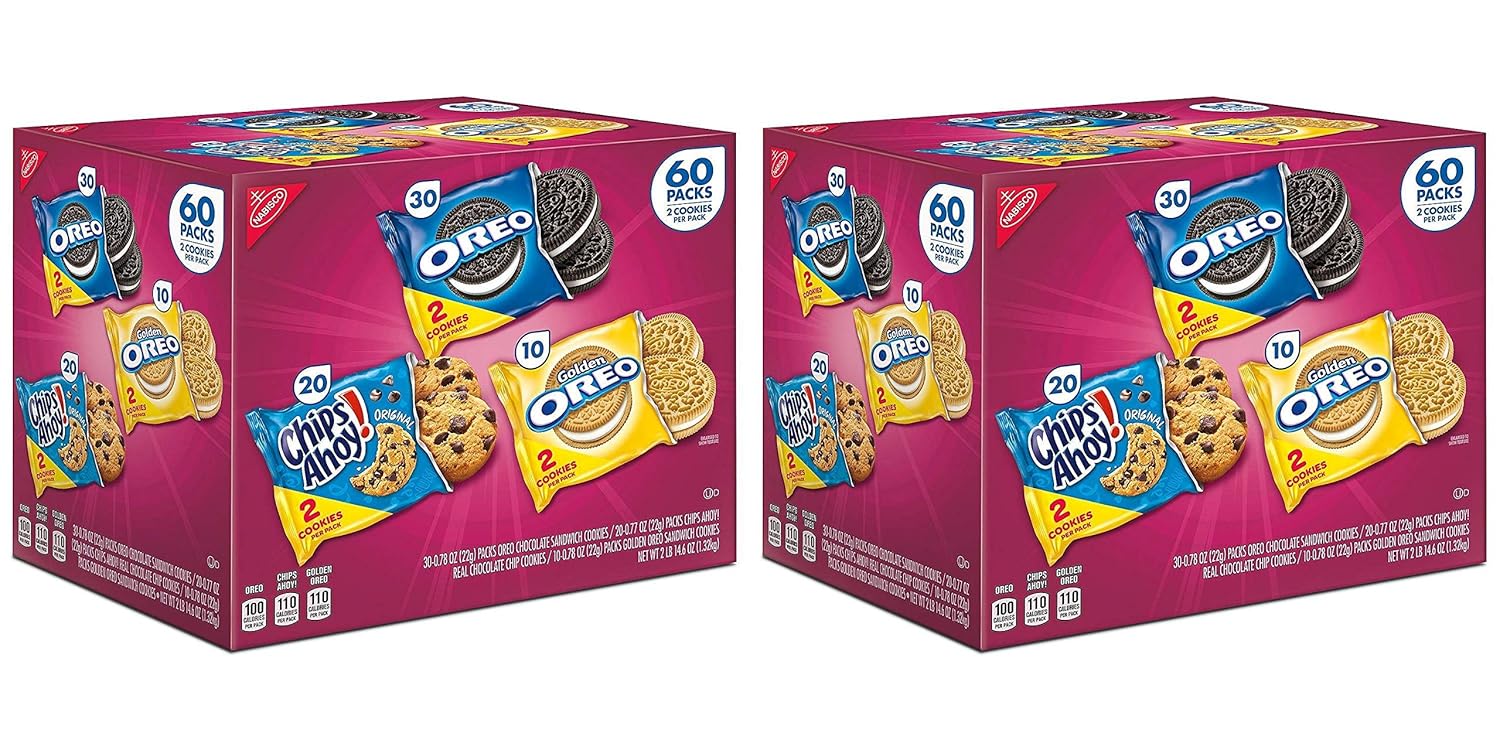 Product of Nabisco Cookie Variety Pack (60 pk.) - [Bulk Savings] Pack of 2