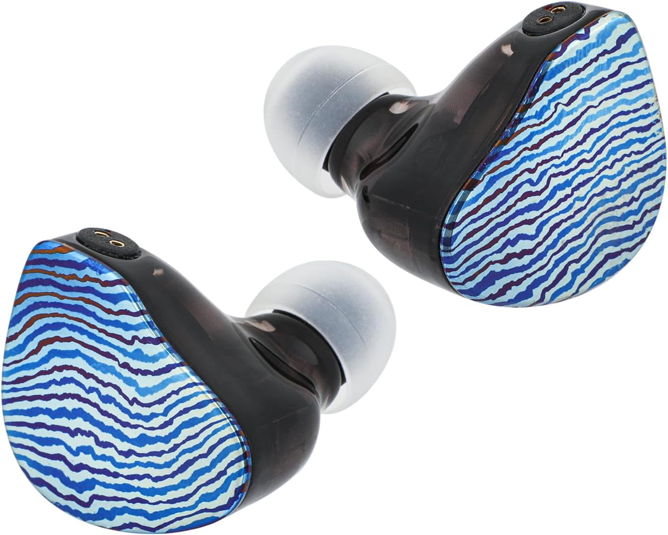 Linsoul 7Hz Aurora in Ear Monitor, 1 DD+1 Planar +2 BA IEM Earphones with 3D Printed Shells, Wired Gaming Earbuds, Detachable 2pin Cable for Musician Audiophile