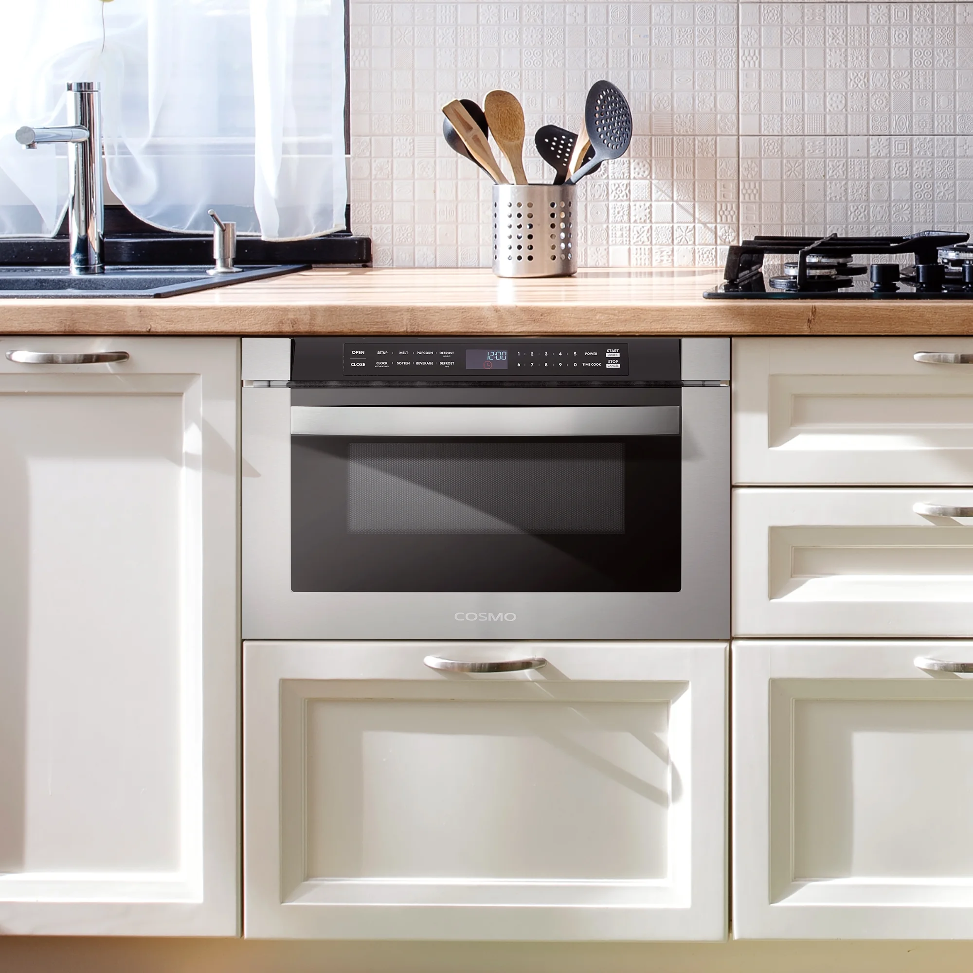 Cosmo 3 Piece Kitchen Appliance Package With 30