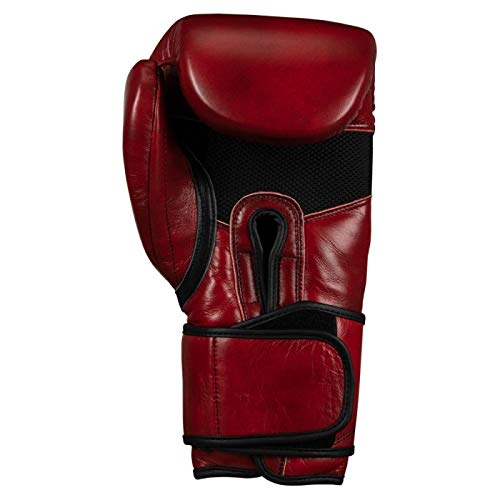 Title Blood Red Leather Training Gloves - Boxing Gloves, Boxing Training Gloves, MMA Gloves, Oz Training Gloves, Kickboxing Gloves, Punching Bag Gloves, Sparring Gloves