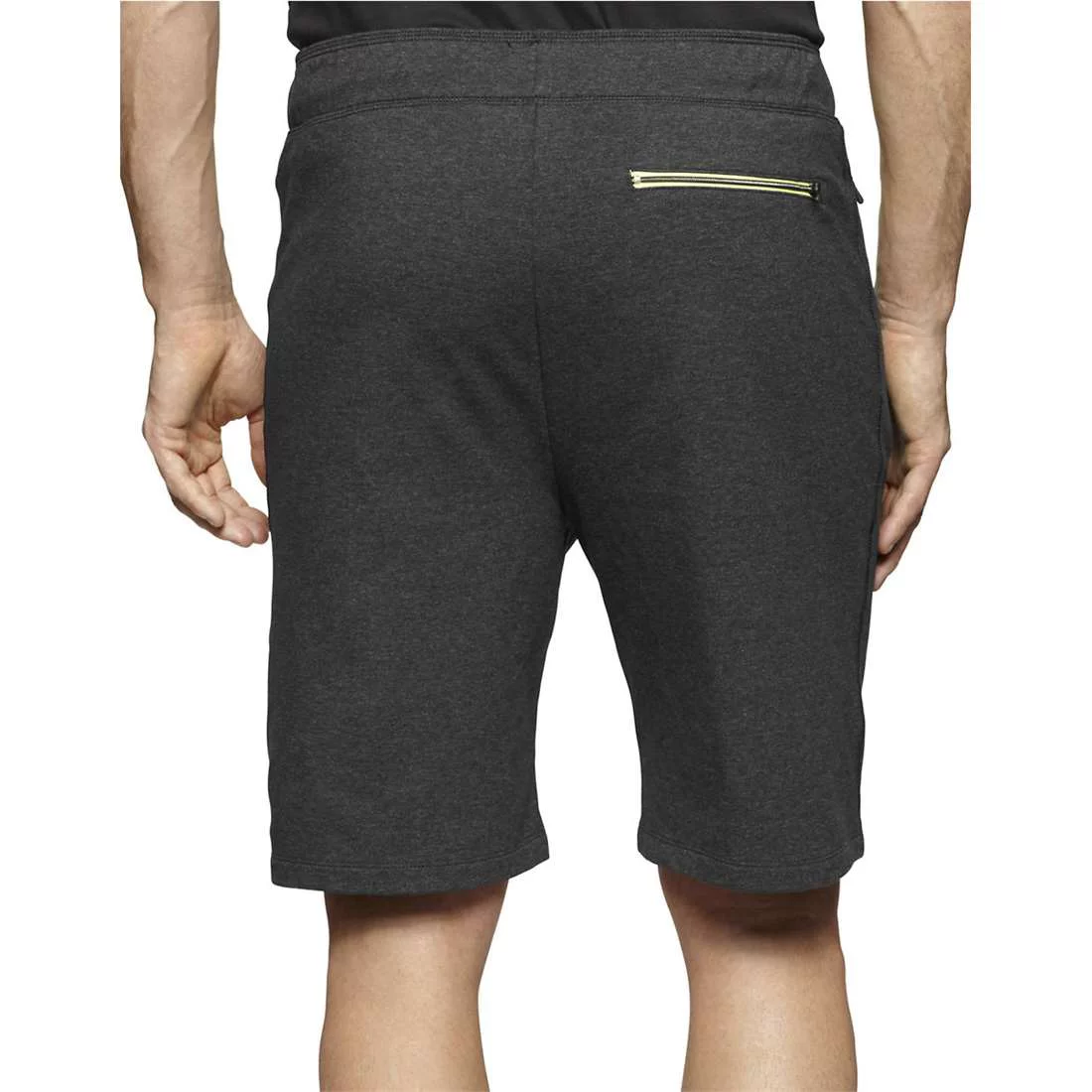 Calvin Klein Men's Terry Trainer Shorts, Gunmetal Heather,XL - US