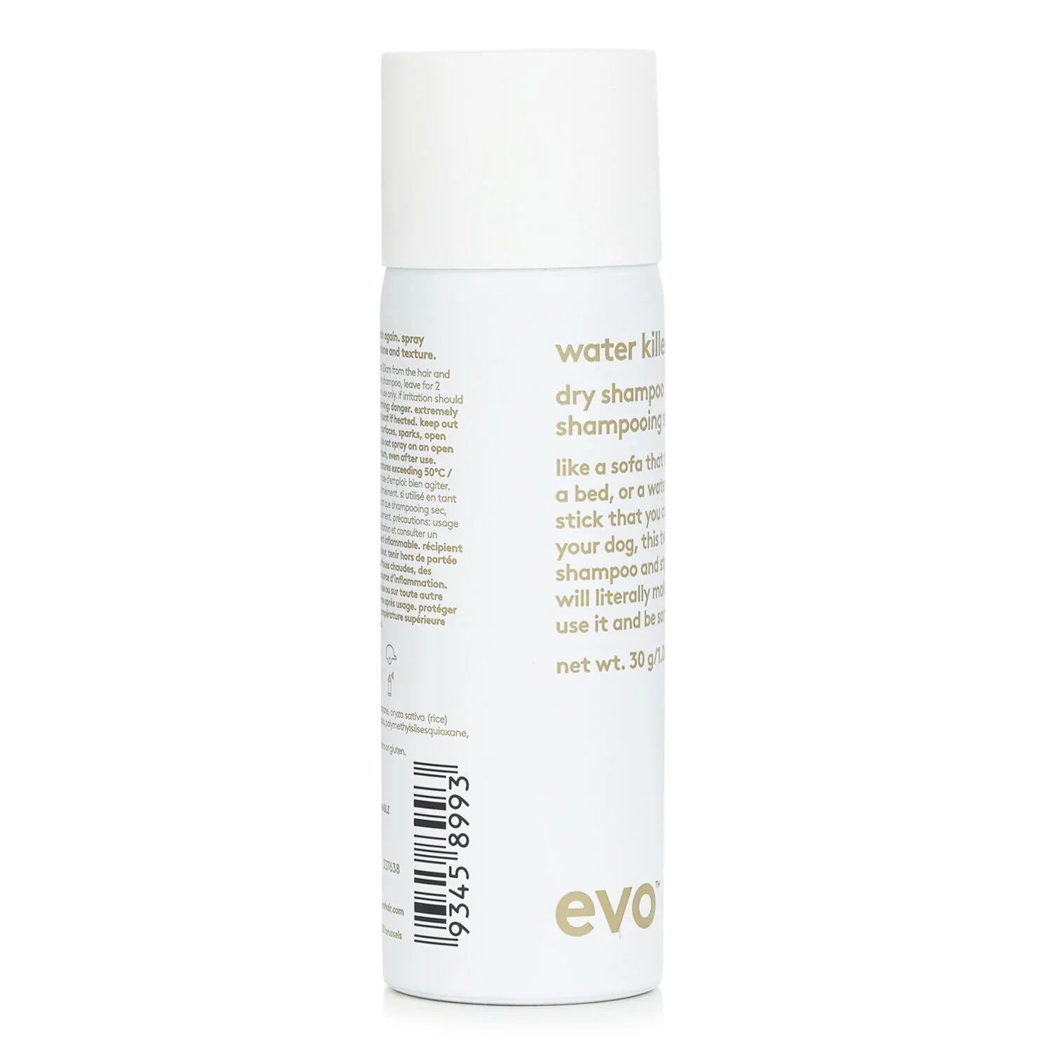 Evo (Aerosol) Water Killer Dry Shampoo Spray  50ml/1.06oz/30g