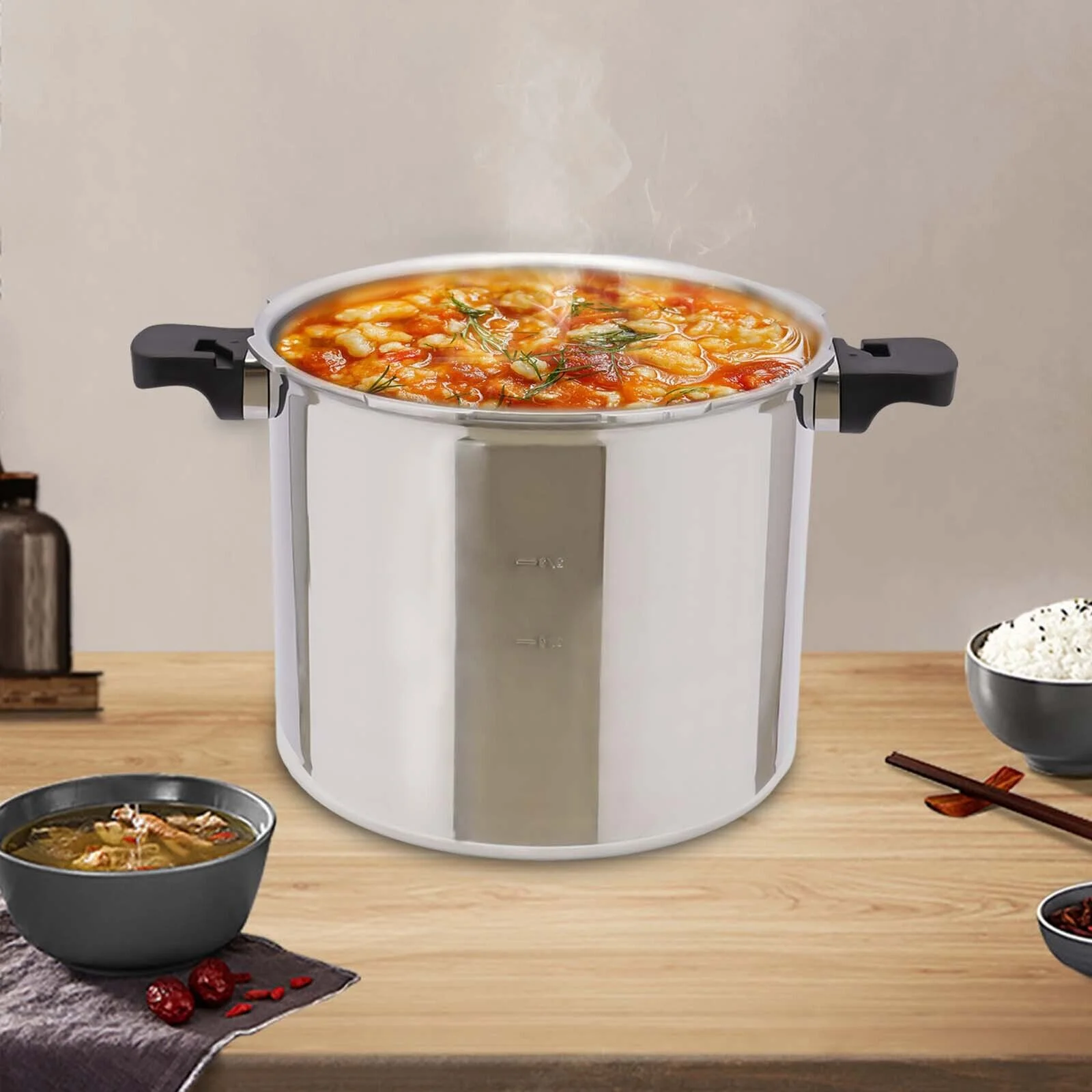 MIDUO 22L Pressure Cooker Thickened Explosion-proof 23Quart Pressure Cooker 32cm