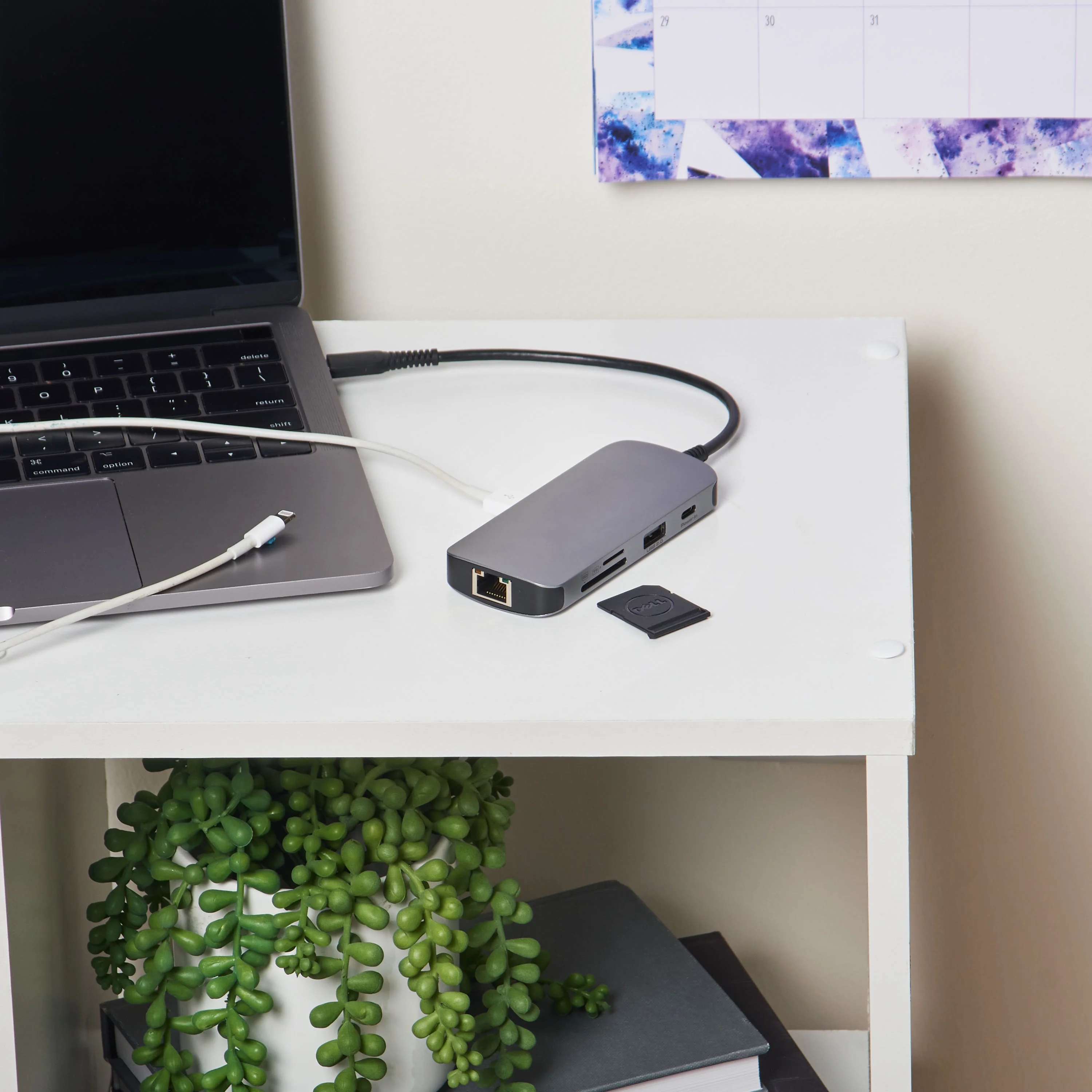 onn. 8-in-1 USB-C Adapter, USB 3.0 and 4K HDMI Compatible