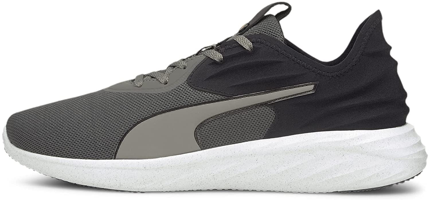 PUMA Mens Better Foam Emerge 3D Running Shoe 11 Castlerock-puma Black-orange Glow