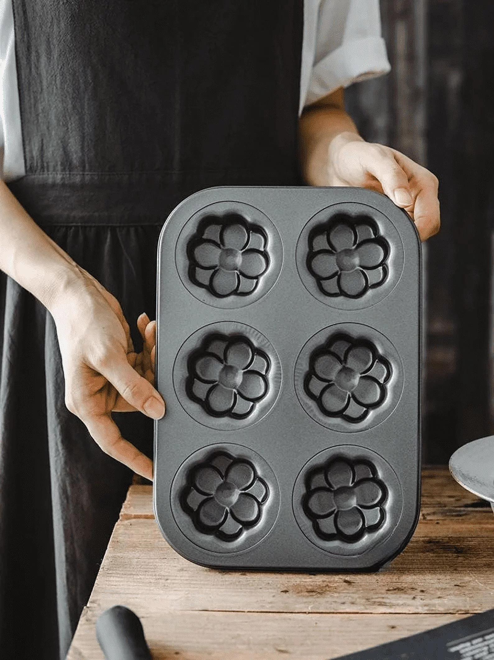 Flower Cake Baking Mold, Dedicated For Donuts And Pastries, Diy Baking Small Baking Pan For Home Use