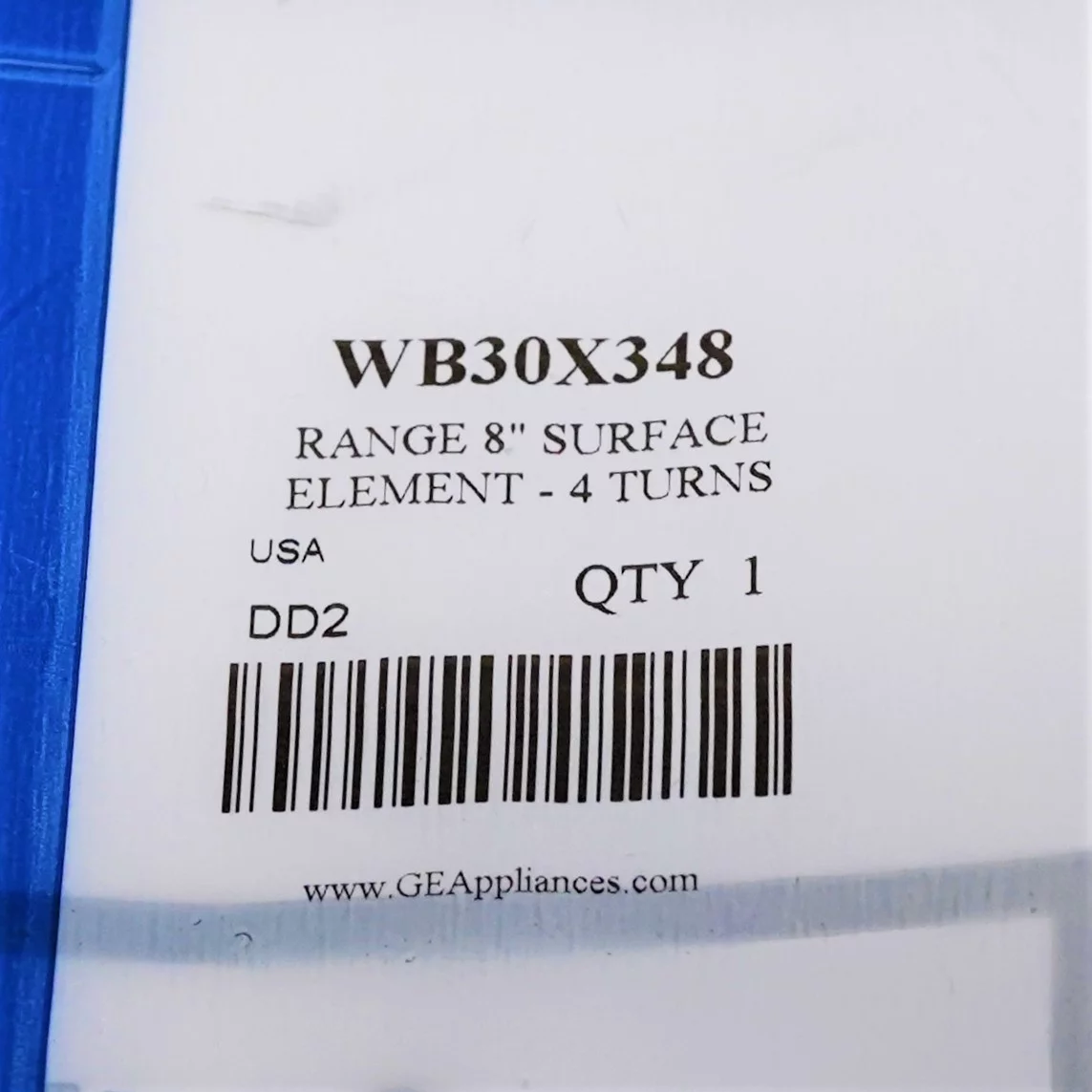 WB30X348 GE Electric Range Surface Unit Calrod Burner 8