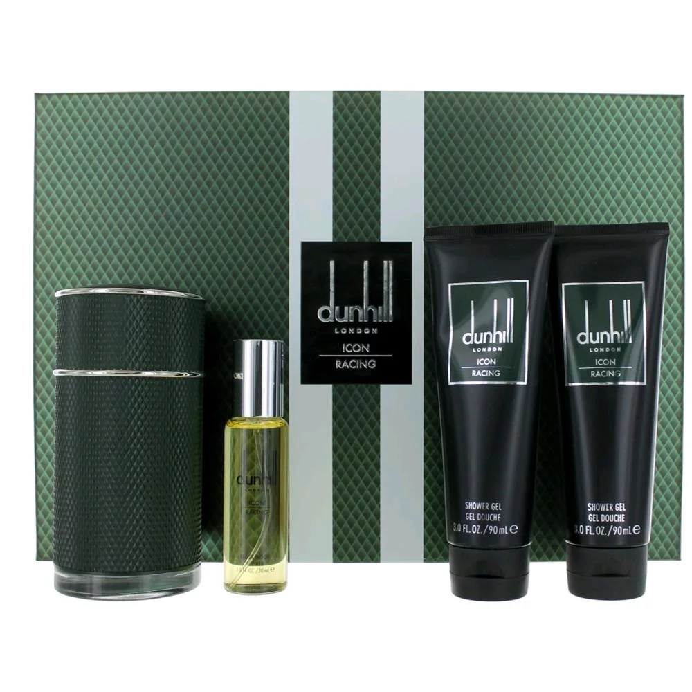Dunhill Icon Racing by Alfred Dunhill, 4 Piece Gift Set for Men