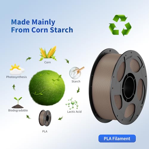 ANYCUBIC PLA+ 3D Printer Filament Bundle, PLA Plus 1.75mm Dimensional Accuracy +/- 0.02mm, Fit Most FDM 3D Printers, 1KG Spool, 2KG Gray+Gray