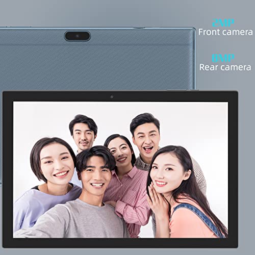 Tablet 2 in 1 Tablets 10 inch Android 14 Tablet Set with Keyboard Case Mouse Stylus Film, 8GB+64GB Tablets 10.1