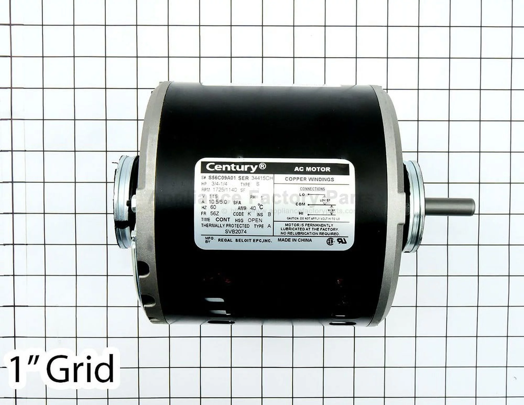 Dial Manufacturing 2206 3/4HP 115V 2 Speed Evaporative Cooler Motor