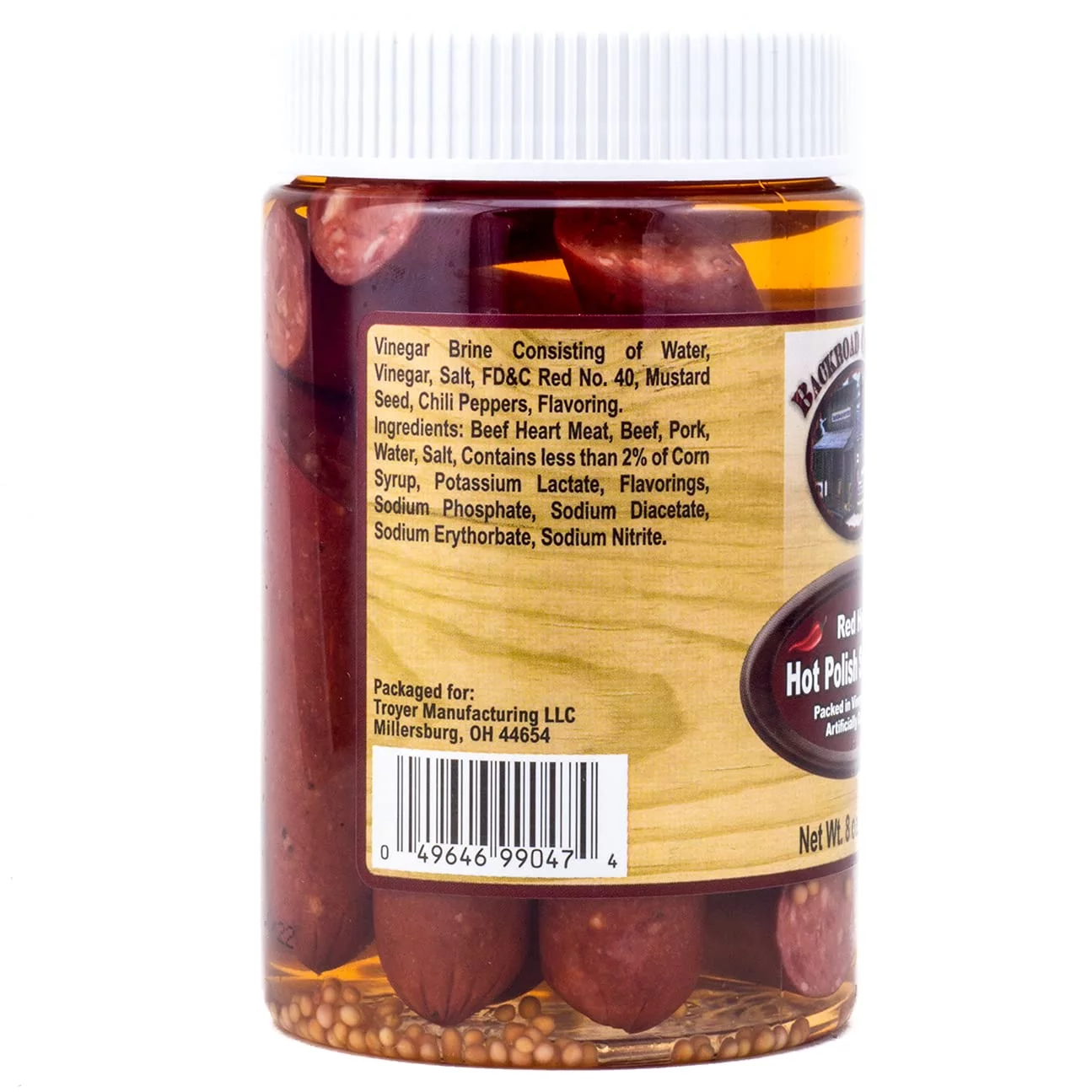 Backroad Country Pickled Hot Polish Sausage, 2-Pack 8 oz. PET Jars