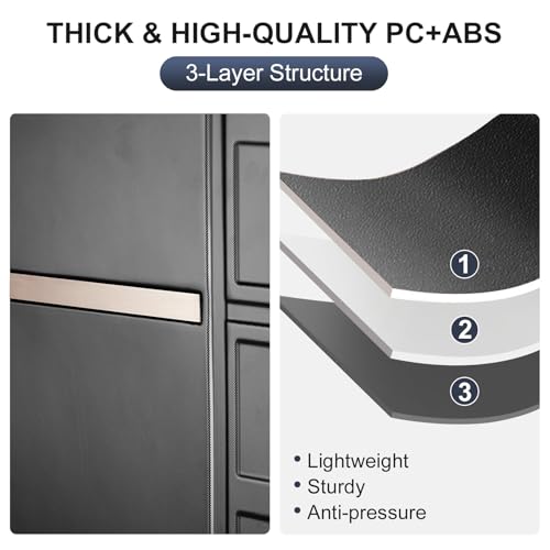 Karl home Luggage Expandable 3 Piece Set Suitcase PC+ABS Hard-Sell with TSA Lock Spinner Wheels 20in 24in 28in Travel Rolling Carry on Woman/Men Rose Gold