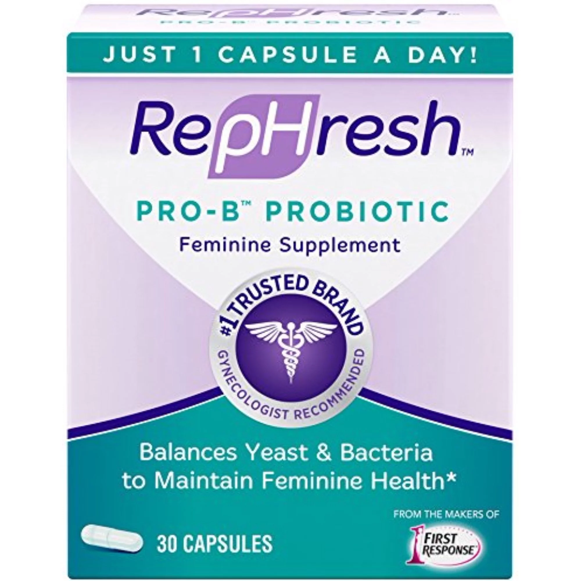RepHresh Pro-B Probiotic Feminine Health Balance Bacteria, 30ct, 2-Pack