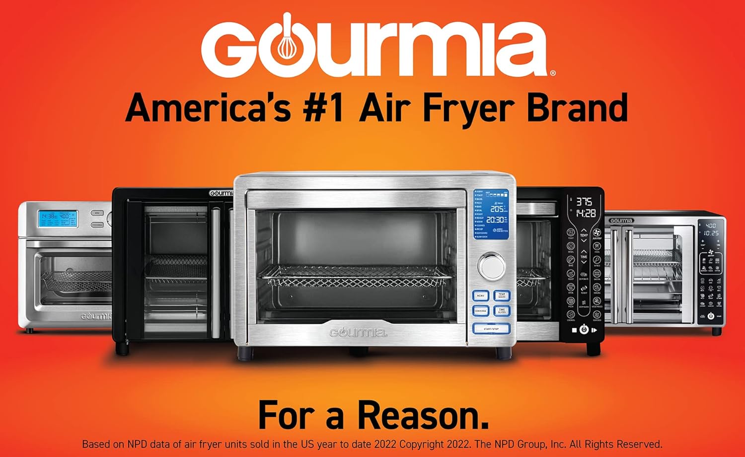 Gourmia Digital Stainless Steel Toaster Oven Air Fryer – Stainless Steel