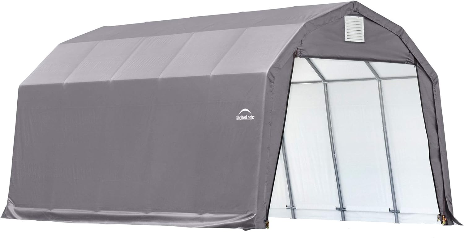 ShelterLogic 90153 Grey 12'x24'x11' Barn Shelter