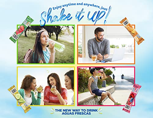 Klass Aguas Frescas Variety Pack, 1 box of Cucumber Limeade, 1 box Strawberry Watermelon, 1 box Hibiscus Berries, 1 box Pineapple Tangerine (40 Total On the Go Packets)