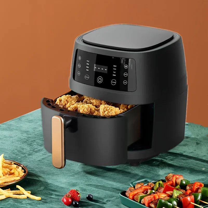 Capacity Smart Air Fryer - Touch Panel Electric Oven for Healthy Cooking - Adjustable Time and Temperature - Multifunctional for Various Foods - Convenient and Easy to Use