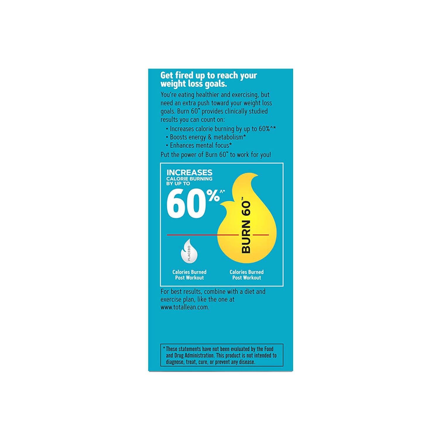 GNC Total Lean Burn 60 Tablets