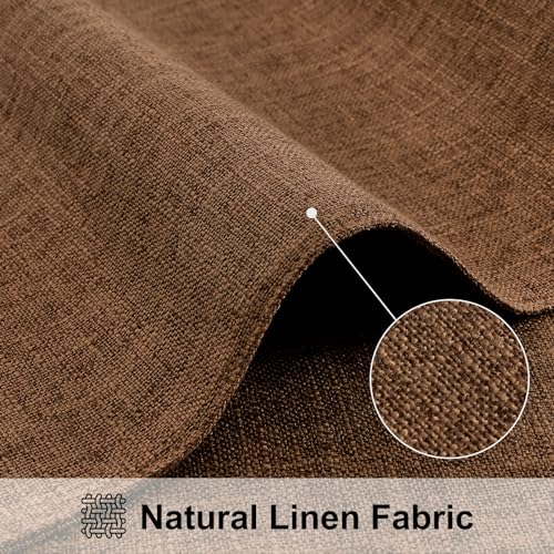 homing Cotton Linen Placemats Set of 6, Cloth Washable Farmhouse Dining Table Mats for Indoors & Outdoors, Easy to Clean, Neutral Beige, 13 x 19 Inch