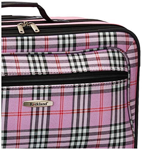 Rockland Fashion Expandable Softside Upright Luggage Set, Charcoal, 2-Piece (14/19)