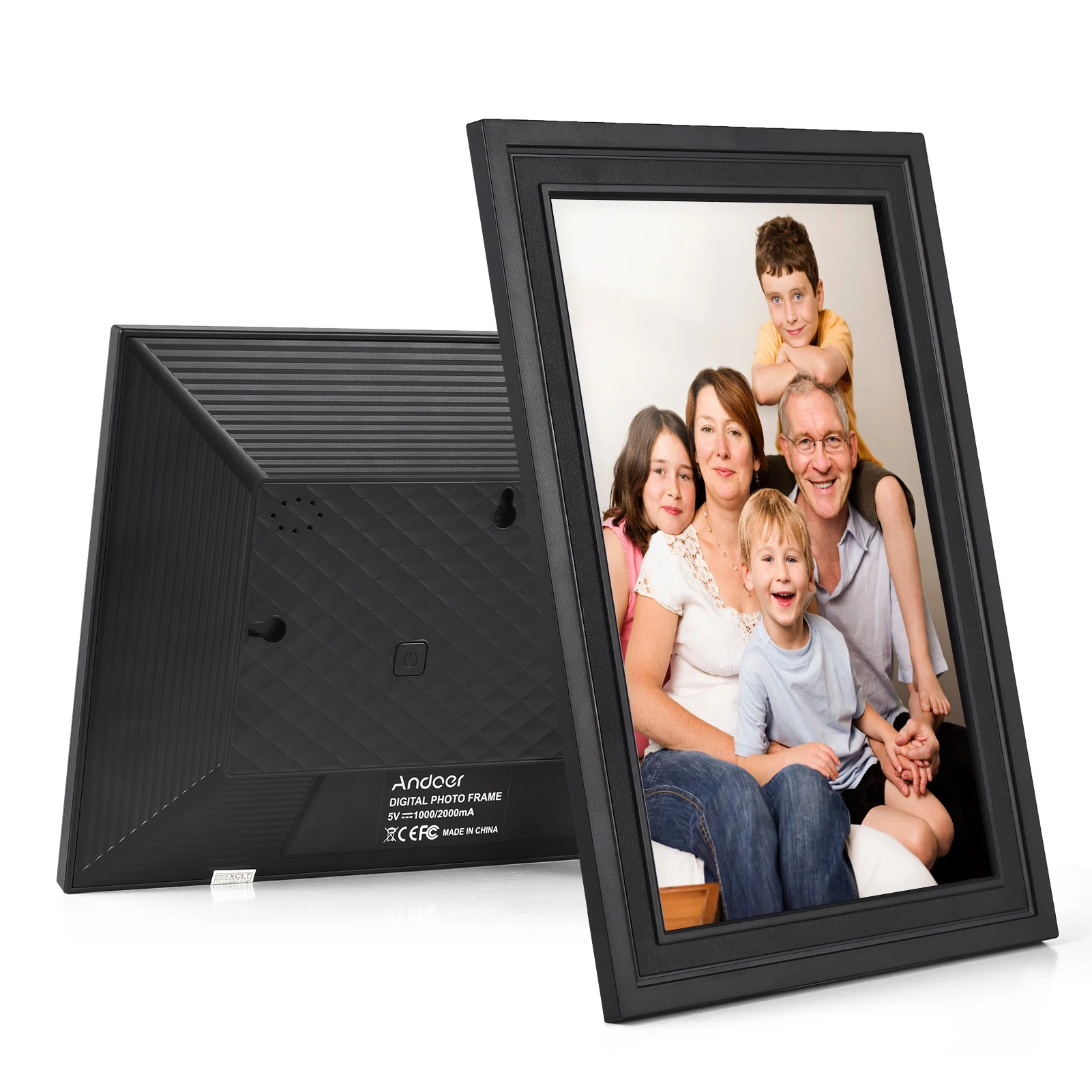 Dcenta Cloud Digital Picture Frame 10.1-Inch WiFi TFT Screen, Control, 16GB Storage - Share Photos via APP