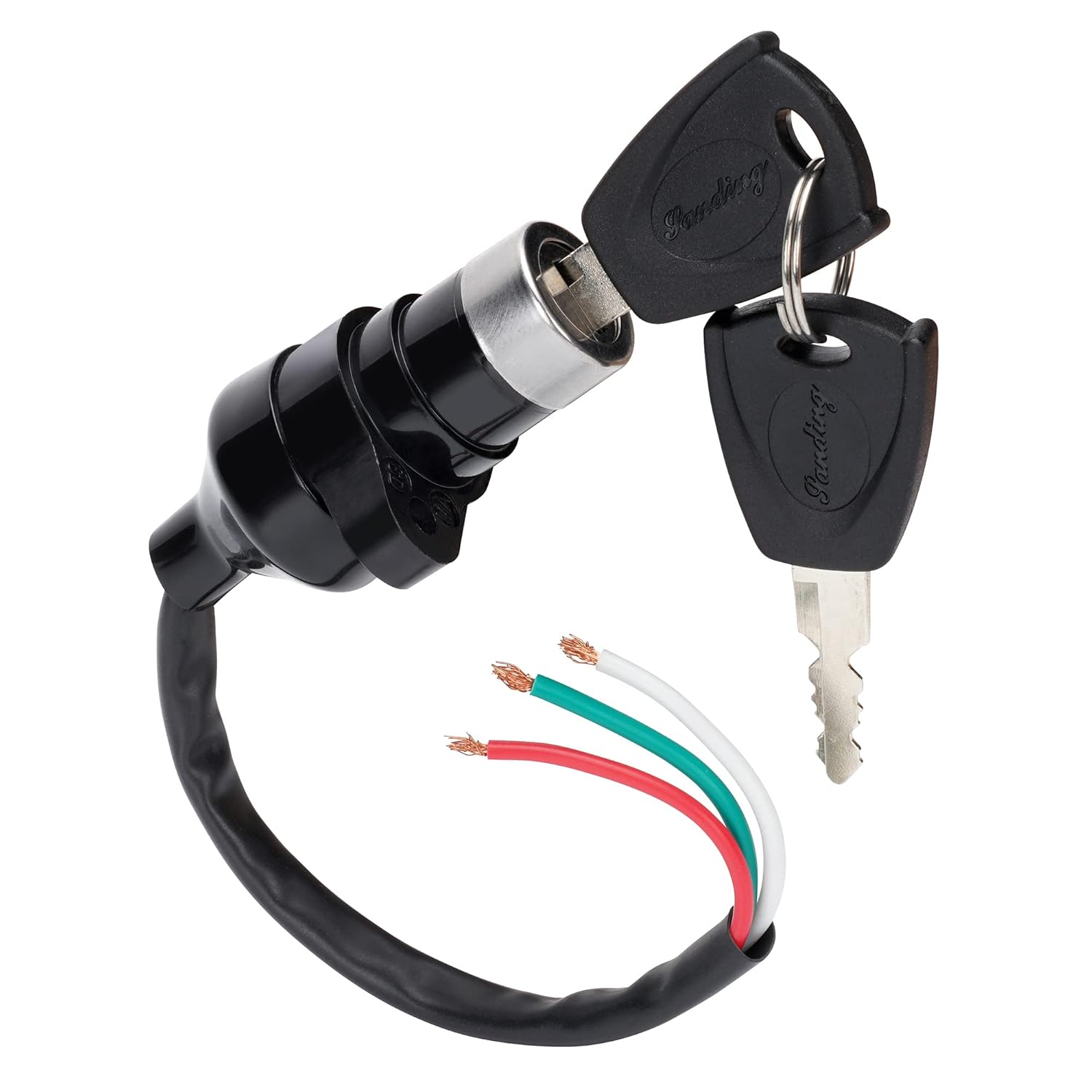 3 Wire Ignition Switch Key Replacement for 50cc 70cc 90cc 110cc 150cc 200cc 250cc ATV & Dirt Bike Electrical Scooters DIY
