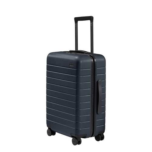 Away Bigger Carry-On Luggage, Lightweight Hardside Large Suitcase with Spinner Wheels, TSA Lock, Airline Approved, Navy Blue