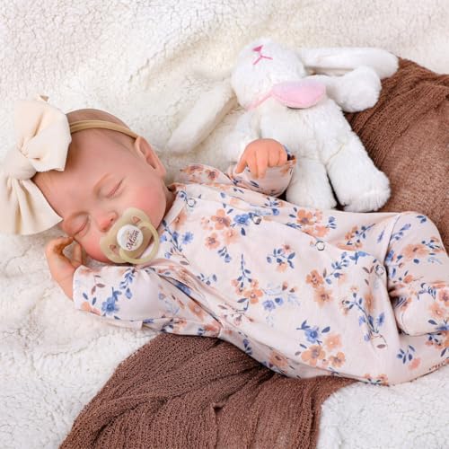 BABESIDE Lifelike Reborn Baby Dolls - 20 Inch-Soft Body Realistic-Newborn Baby Dolls Sleeping Girl Real Life Dolls with Clothes and Toy Accessories for Kids Age 3+