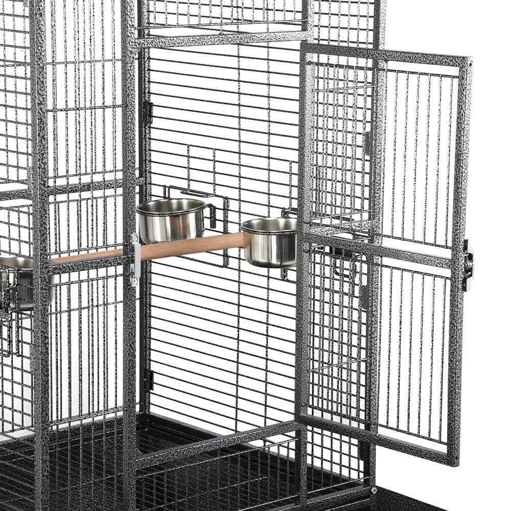 Yaheetech Wrought Iron Rolling Large Parrot Bird Cage for African Grey Small Quaker - Pet Supplies online store