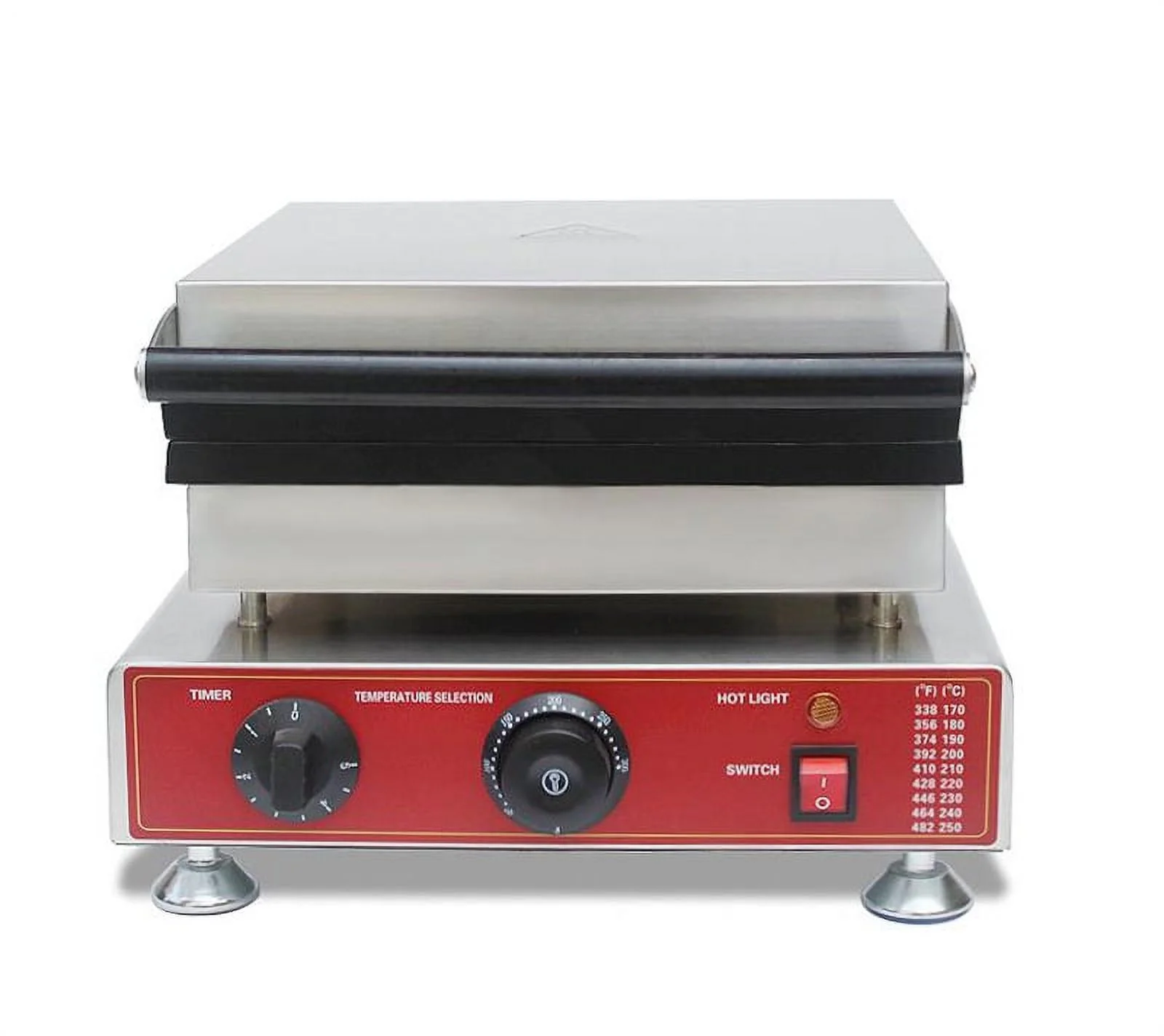 INTSUPERMAI Square Waffle Maker Machine Belgian Waffle Iron Baker Snack Equipment