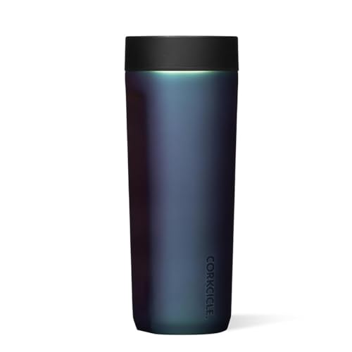 Corkcicle Commuter Cup Travel Mug - Insulated Coffee Mug with Lid - Keeps Drinks Cold 18 Hours - 360° Spill-Proof Sip Lid - Holiday Gift - Great for Gifting Warmth - 17 oz - Dragonfly