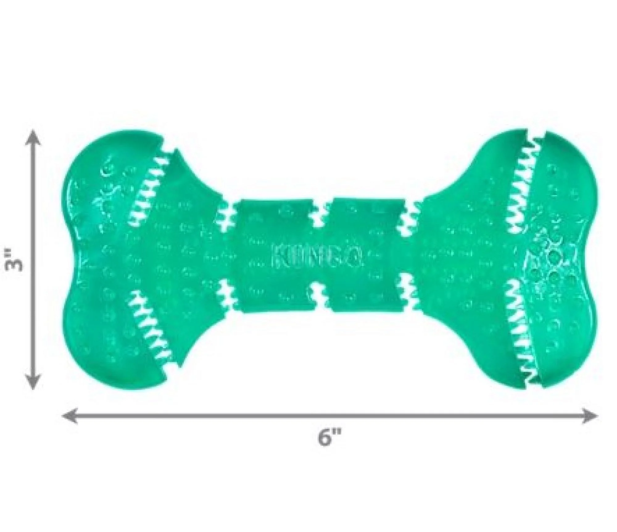 Kong Squeezz Dental Bone Dog Toy Medium - 1 Count