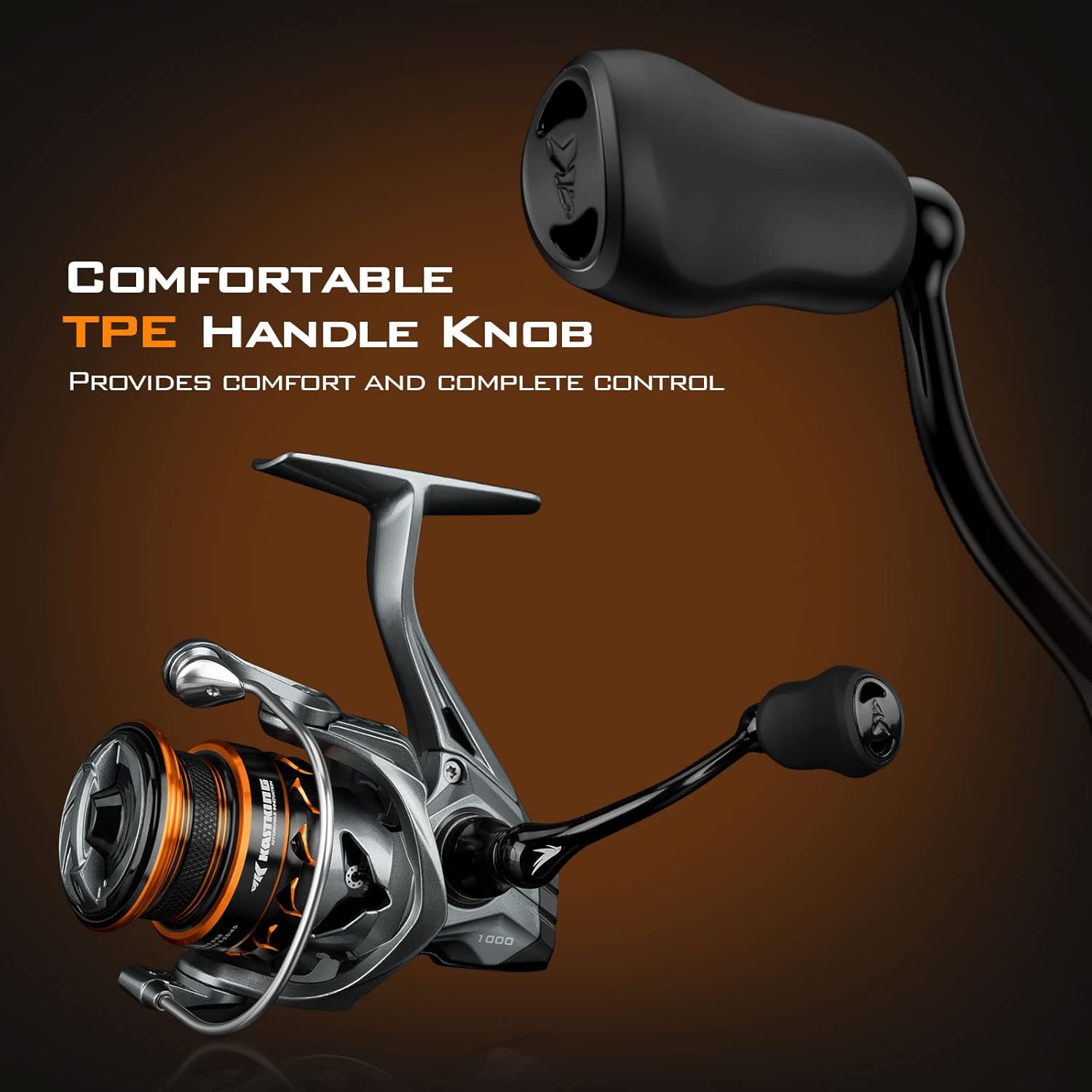 KastKing Kestrel Spinning and Ice Fishing Reel 1000 SFS Carbon Body, Lightweight and Weighs 4.6 Oz, Full Carbon Fiber Frame, 10+1 Stainless-Steel Double Shielded Ball Bearings, 6.2:1 Gear Ratio