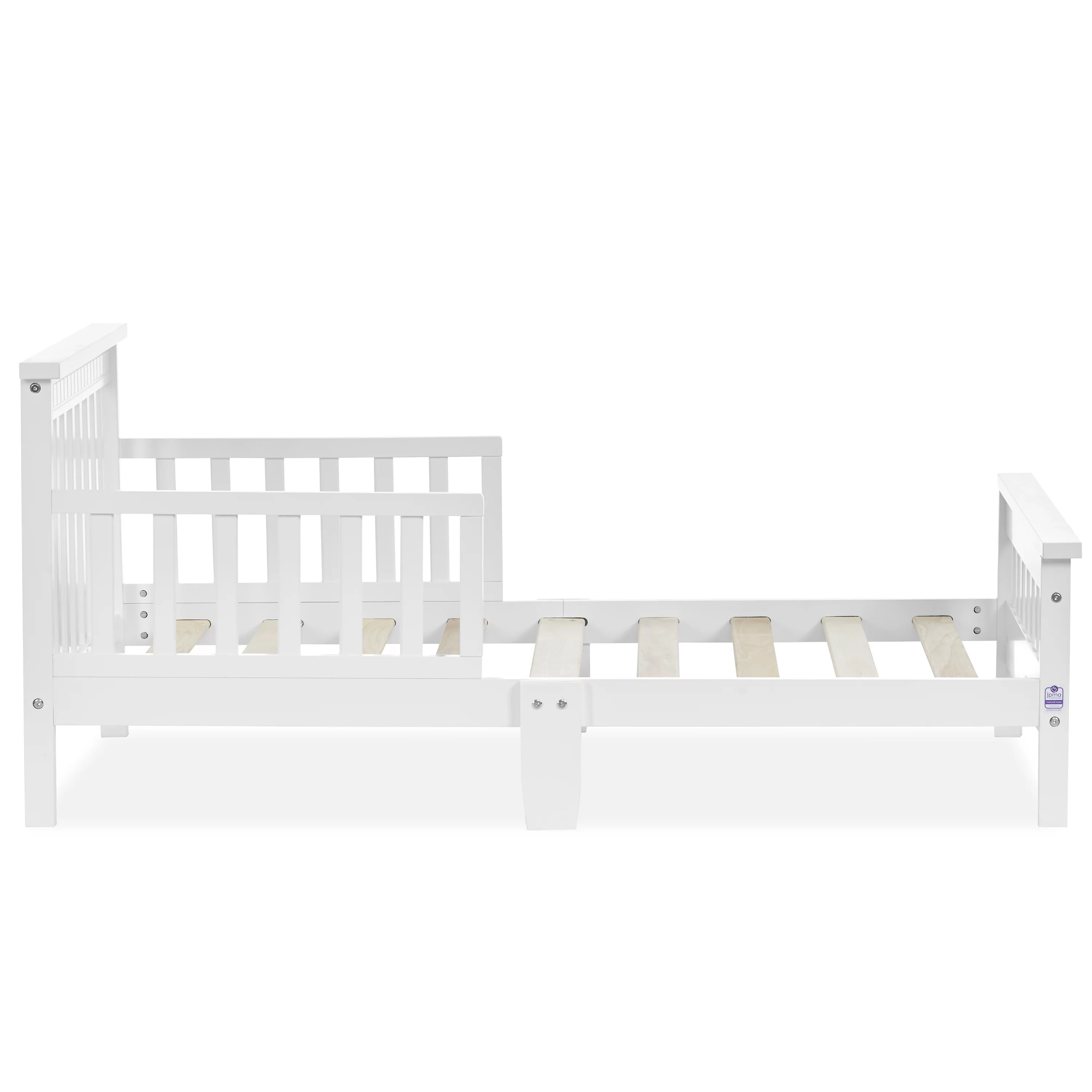 Dream On Me San-Fran Toddler Bed made with Sustainable New Zealand Pinewood, White