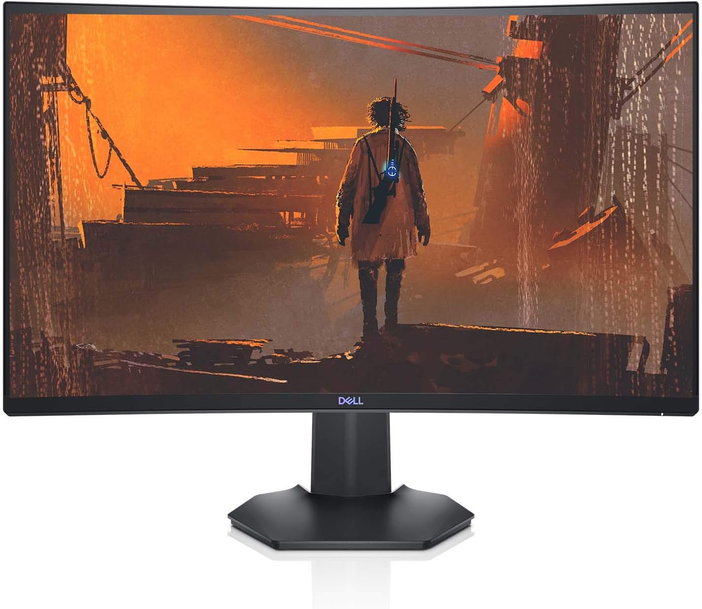 Dell 144Hz Gaming 27 Inch Curved Monitor with FHD (1920 x 1080) Display, Nvidia G-Sync and AMD FreeSync HDMI, DisplayPort, VESA Certified, Gray - S2721HGF