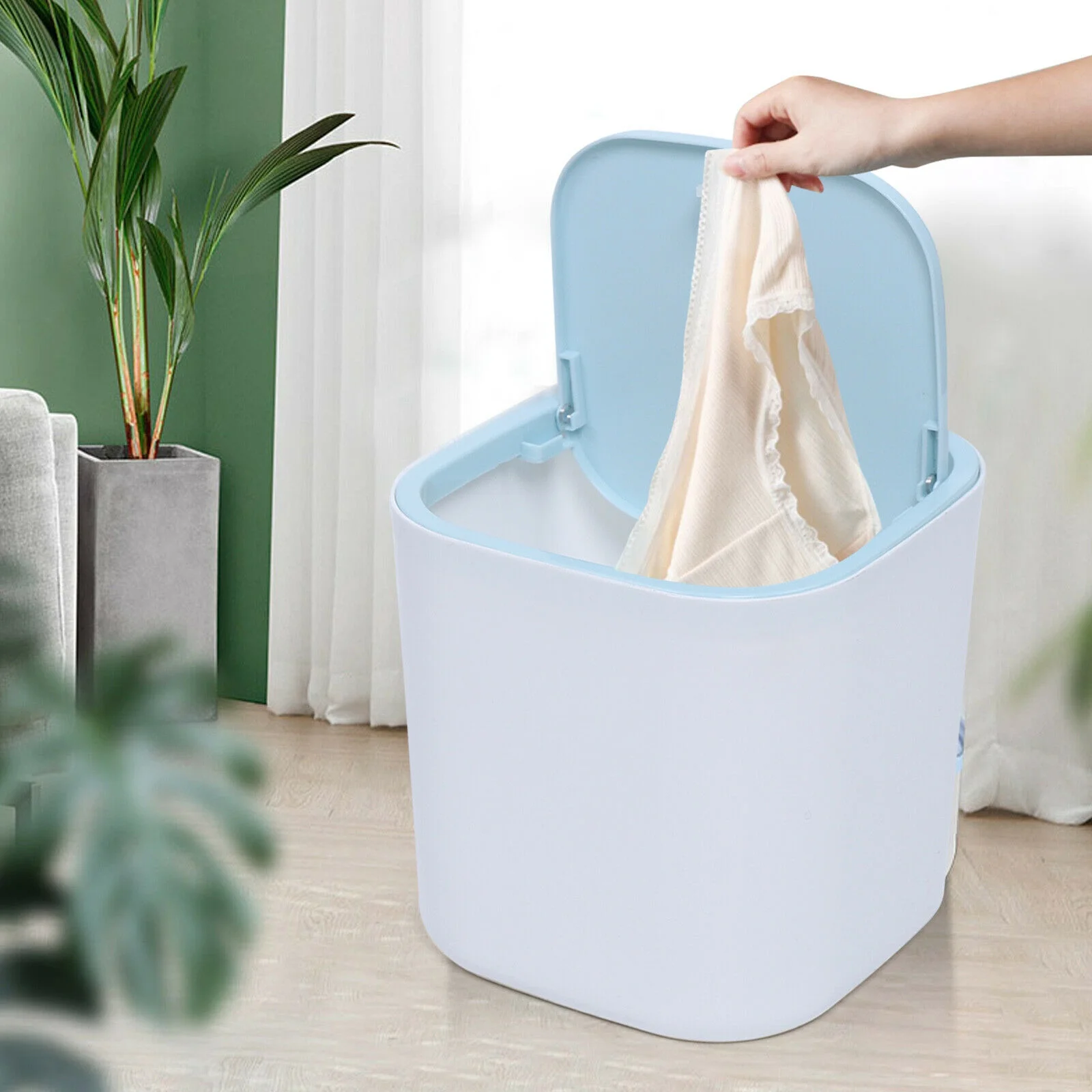 3.8L Mini Portable Washing Machine USB Baby Clothes Underwear Socks Washer for Camping Traveling RVs Dorms Blue
