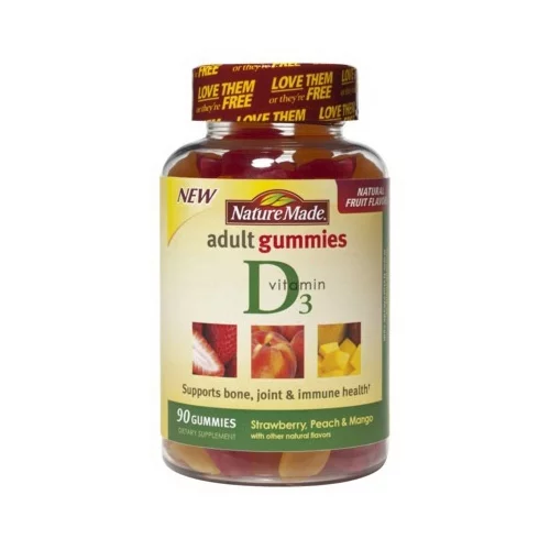 Nature Made Vitamin D Adult Gummies Supports Bone, Joint And Immune Health - 90 Ea, 2 Pack