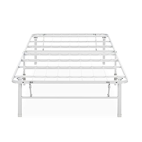 ZINUS Rumi 14in Full Metal Bed Frame, Quick Assembly SmartBase® Mattress Foundation, Heavy Duty Sturdy Steel with No Box Spring Needed, Eco-Friendly Packaging, Black