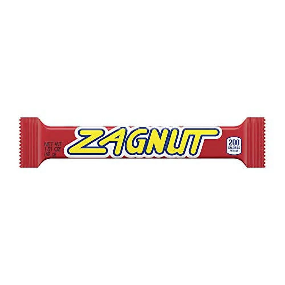 ZAGNUT Candy Bar, 1.51 oz, 18 Count