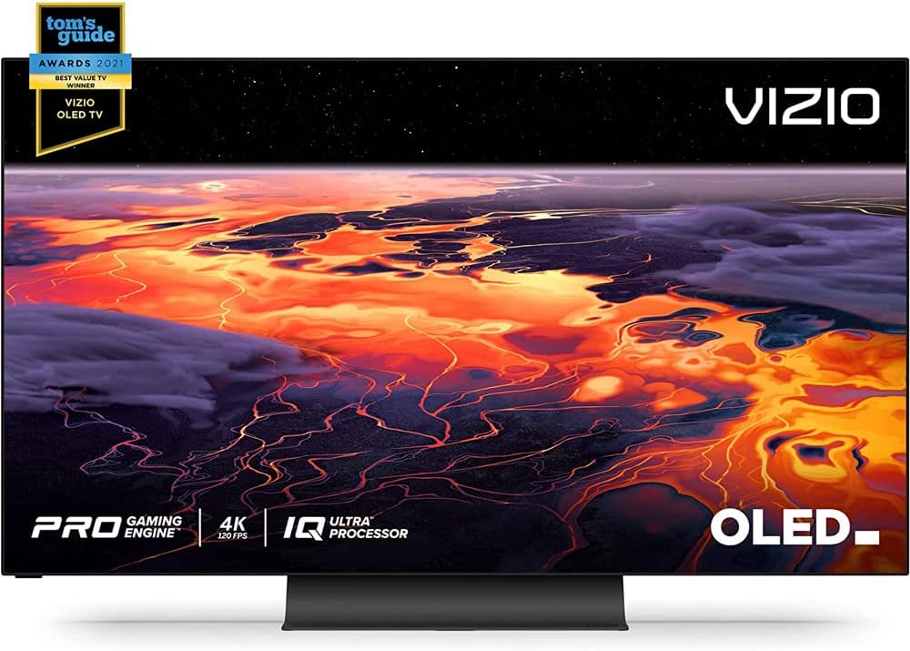 Vizio OLED55-H1 55 Class OLED Premium 4K UHD HDR SmartCast TV Bundle with Premiere Movies Streaming 2020 + 37-100 Inch TV Wall Mount + 6-Outlet Surge Adapter + 2X 6FT 4K HDMI Cable