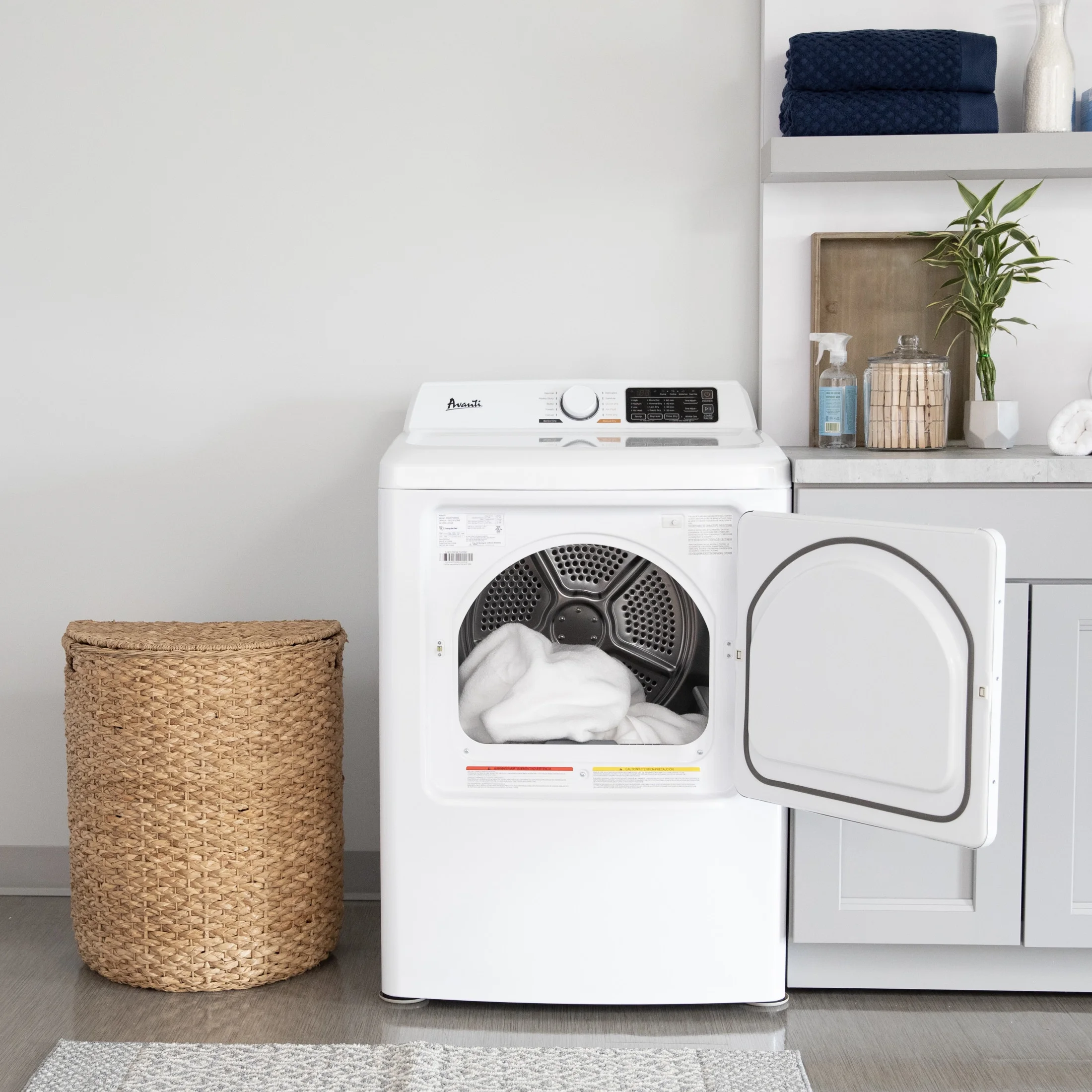 Avanti Front Load Electric Clothes Dryer, 7.0 Cu. ft. Capacity, Height: 42.1 in., in White (SED70D0W)