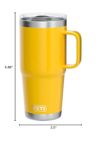 YETI Rambler 20 oz Travel Mug, Stainless Steel, Vacuum Insulated with Stronghold Lid