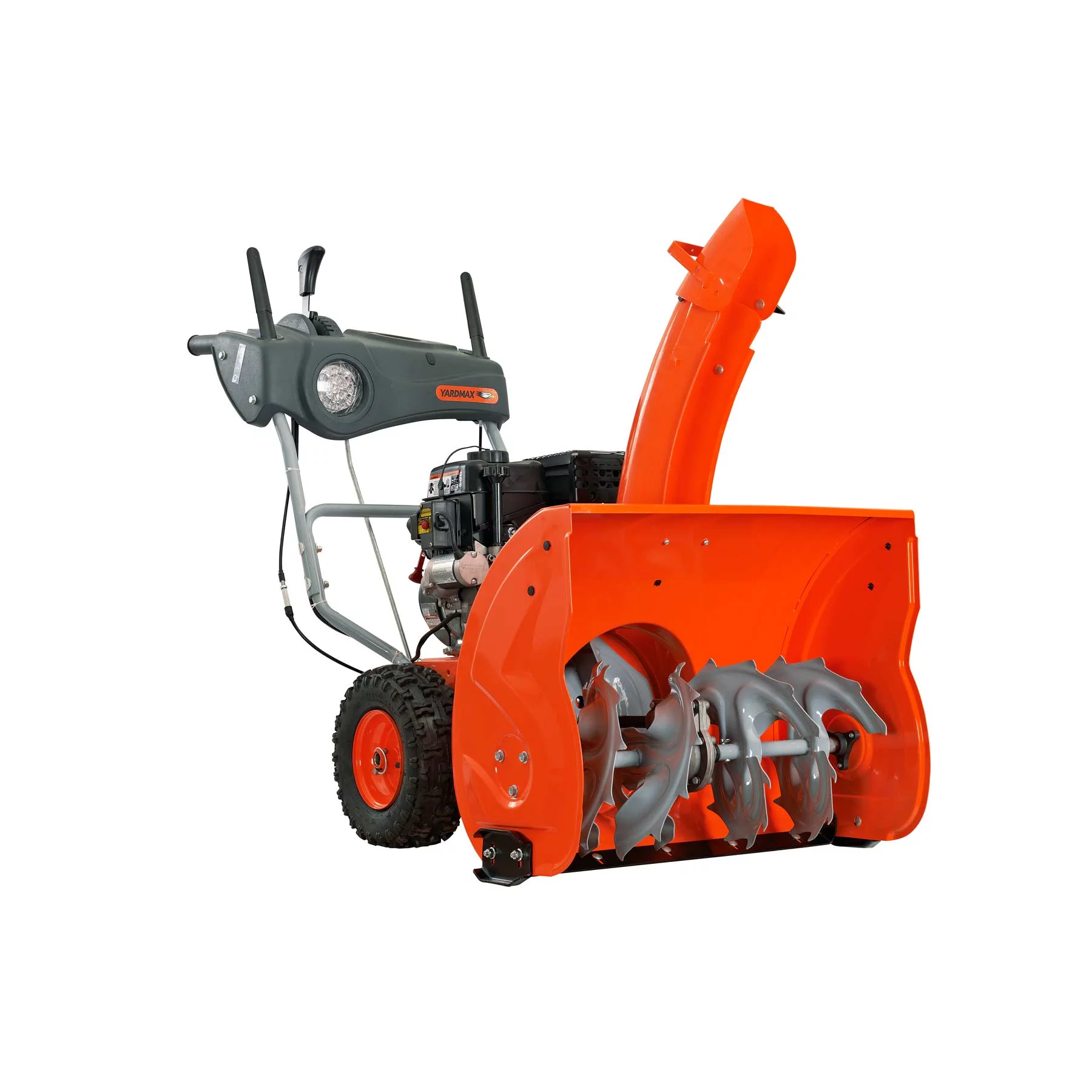 26 in. 212 cc Two-stage Self-propelled Gas Snow Blower with Push-button Electric Start and Headlight
