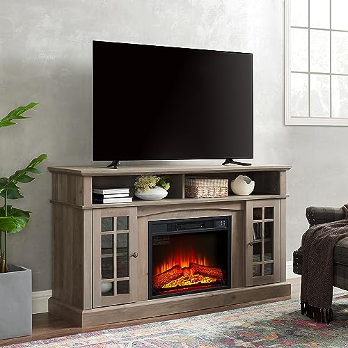 KUIKUI Electric Fireplace TV Stand for TVs up to 65