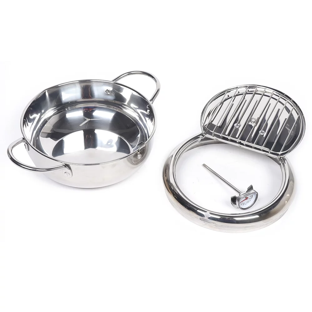 DENEST 2.2L Japanese Style Deep Fryer 304 Stainless Steel